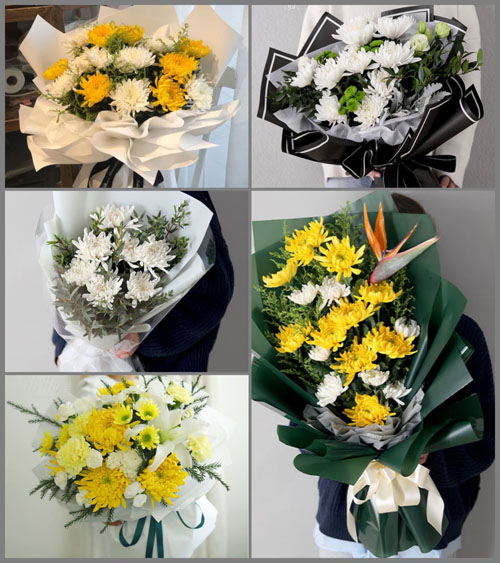 四川成都彭州市龙门山镇团山村白事花束代送